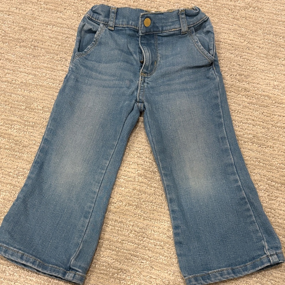 Janie and Jack Light Blue Kids Bootcut Jeans